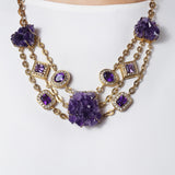 Multi-Strand Amethyst Drusy - Gaea