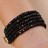 Black Spinel Multistrand with Amethyst Clasp - Gaea | Crystal Jewelry & Gemstones (Manila, Philippines)