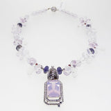 Gem-Grade Lilac Milky Amethyst, Iolite, Garnet, and Ruby - Gaea