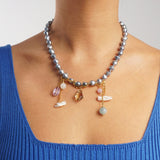 Baroque Pearl with Amethyst, Kunzite, Smoky Quartz, and White Moonstone - Gaea | Crystal Jewelry & Gemstones (Manila, Philippines)