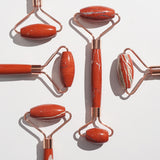 Red Jasper Roller with Rose Gold Plating - Gaea