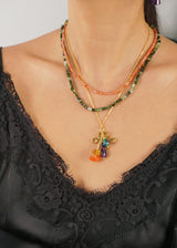 Amethyst, Chrysocolla, Citrine, and Carnelian with Mystic Knot Charm - Gaea | Crystal Jewelry & Gemstones (Manila, Philippines)