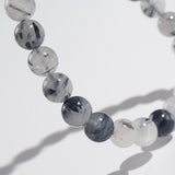 Black Tourmalinated Quartz 10mm - Gaea