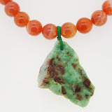 Carnelian and Raw Chrysoprase - Gaea