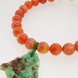 Carnelian and Raw Chrysoprase - Gaea