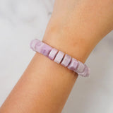 Kunzite Discs and Hematite - Gaea