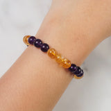 Amethyst and Citrine 8mm - Gaea