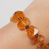 Geometric Citrine w/ Amethyst - Gaea