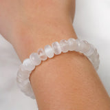 Selenite Rondelle - Gaea