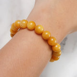 Yellow Burma Jade 10mm - Gaea