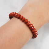 Red Jasper Faceted Rondelle - Gaea
