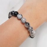 Black Tourmalinated Quartz 10mm - Gaea