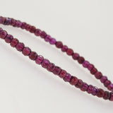 A-Grade Rhodolite Garnet Faceted Cylinder - Gaea