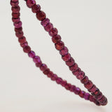 A-Grade Rhodolite Garnet Faceted Cylinder - Gaea