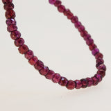 A-Grade Rhodolite Garnet Faceted Cylinder - Gaea