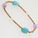 Turquoise, Kunzite, and Freshwater Pearl - Gaea