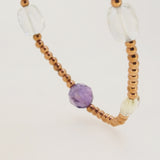 Amethyst, Prasiolite, and Lemon Quartz - Gaea