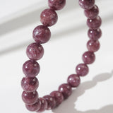 A-Grade Pink Lepidolite 8mm - Gaea