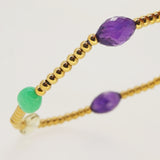 Amethyst, Burma Jade, and Lemon Quartz - Gaea