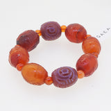 Carved Carnelian Tumble and 6mm - Gaea | Crystal Jewelry & Gemstones (Manila, Philippines)