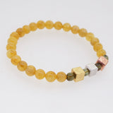 Danburite 6mm with Moldavite 4mm and Meteorite Cubes - Gaea | Crystal Jewelry & Gemstones (Manila, Philippines)