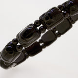 Rainbow Obsidian Carved Scarab Bangle - Gaea | Crystal Jewelry & Gemstones (Manila, Philippines)