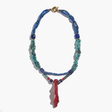 Lapis Lazuli, Turquoise, Coral, Gold-Plated Hematite - Gaea