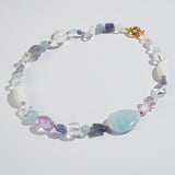 Aquamarine, Clear Quartz, Iolite, Amethyst and Plated Hematite - Gaea