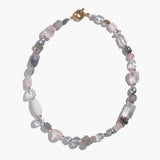 Rose Quartz, Agate, Pearl, Clear Quartz, Labradorite and Plated Hematite - Gaea