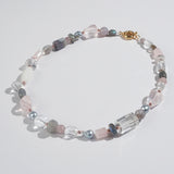 Rose Quartz, Agate, Pearl, Clear Quartz, Labradorite and Plated Hematite - Gaea