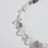 Rose Quartz, Agate, Pearl, Clear Quartz, Labradorite and Plated Hematite - Gaea