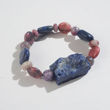 Sodalite, Lepidolite, and Dumortierite Mixed Gemstones - Gaea