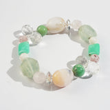 Pink Opal, Prehnite, and Clear Quartz Mixed Gemstones - Gaea