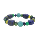 Lapis Lazuli, Green Kyanite, and African Chrysocolla Mixed Gemstones - Gaea