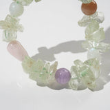Hiddenite Nuggets with Amethyst, Moonstone, and Beryl - Gaea