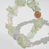 Hiddenite Nuggets with Amethyst, Moonstone, and Beryl - Gaea