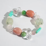 Pink Opal, Prehnite, and Clear Quartz Mixed Gemstones - Gaea