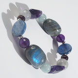 Labradorite, Amethyst, and Kyanite Mixed Gemstones - Gaea