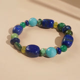 Lapis Lazuli, Green Kyanite, and African Chrysocolla Mixed Gemstones - Gaea