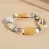 Yellow Calcite, Clear Quartz, and White Agate Mixed Gemstones - Gaea