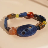 Dumortierite, Tiger Eye, and Carnelian Mixed Gemstones - Gaea