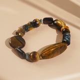 Tiger Eye, Eagle Eye, and Hematite Mixed Gemstones - Gaea