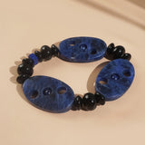 Dumortierite, Black Onyx, and Lapis Lazuli Mixed Gemstones - Gaea