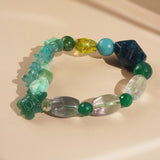 Apatite, Chrysoprase, and Rainbow Fluorite Mixed Gemstones - Gaea