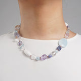 Aquamarine, Clear Quartz, Iolite, Amethyst and Plated Hematite - Gaea