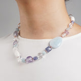 Aquamarine, Clear Quartz, Iolite, Amethyst and Plated Hematite - Gaea