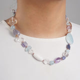 Aquamarine, Clear Quartz, Iolite, Amethyst and Plated Hematite - Gaea