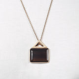 A-Grade Smoky Quartz w/ 925 Sterling Silver Chain - GAEA