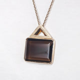 A-Grade Smoky Quartz w/ 925 Sterling Silver Chain - GAEA