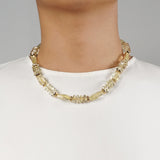 Lemon Quartz Faceted Rondelle with Gold Hematite - Gaea | Crystal Jewelry & Gemstones (Manila, Philippines)